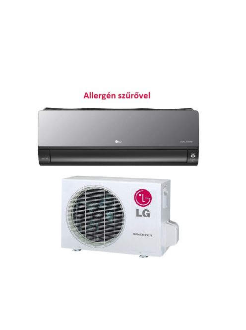 LG  ART COOL Mirror AC12BK oldalfali monosplit klíma 3,5kW 